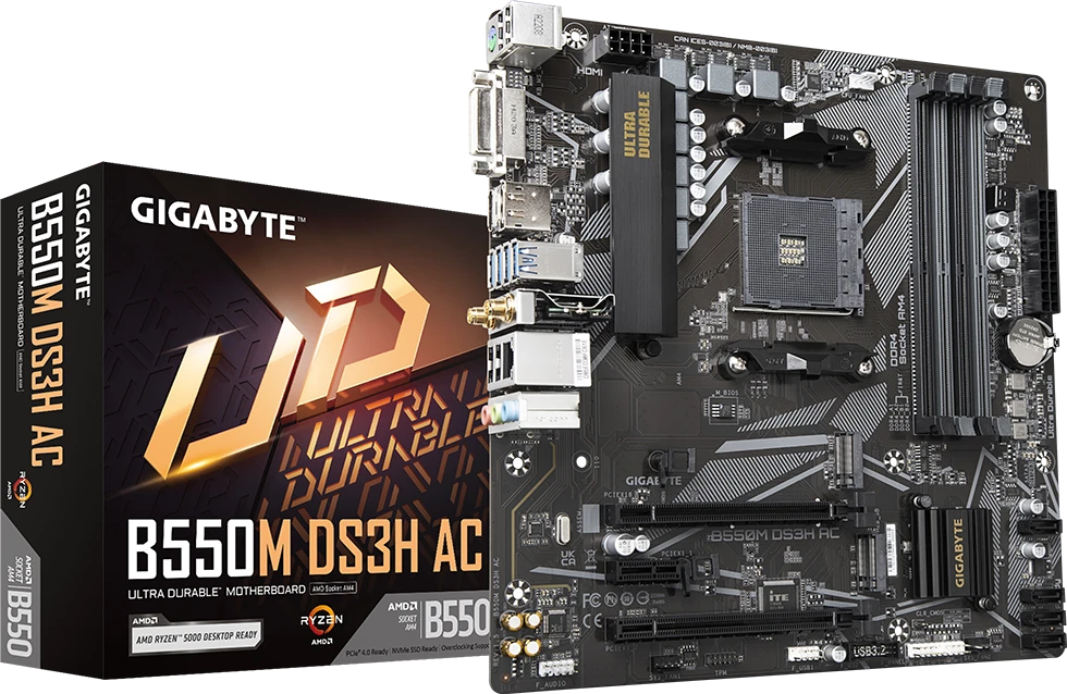 Gigabyte B550M DS3H AC (Rev. 1.5/1.6)